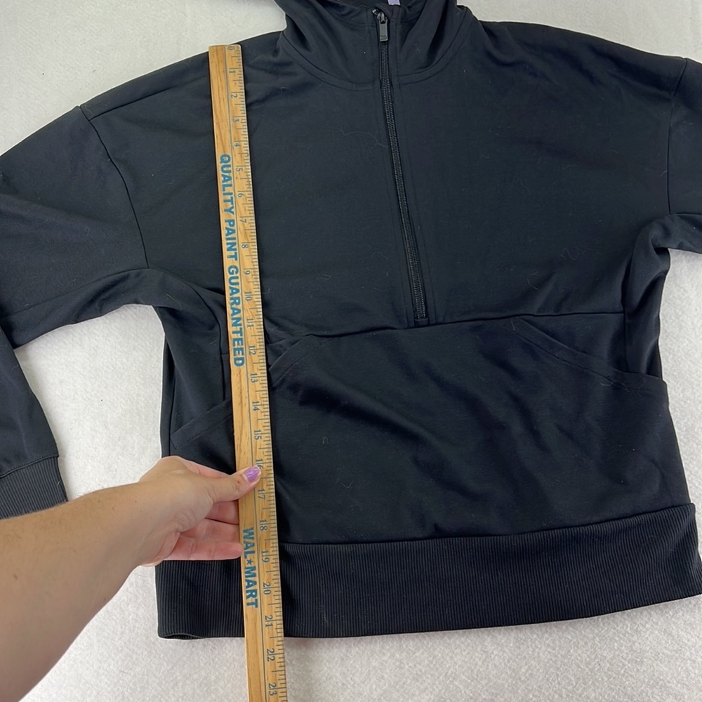 NWT All In Motion Long Sleeve 1/2 Zip Up Jacket Hoodie Black Womens Size XS - Picture 3 of 8